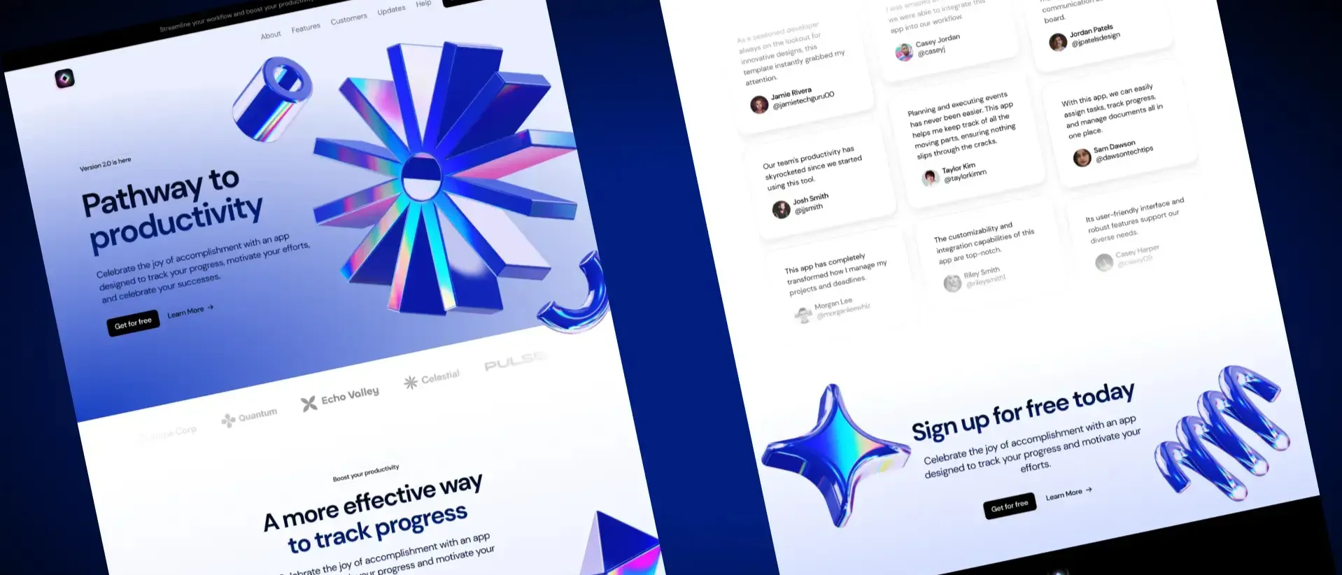 Light theme Saas