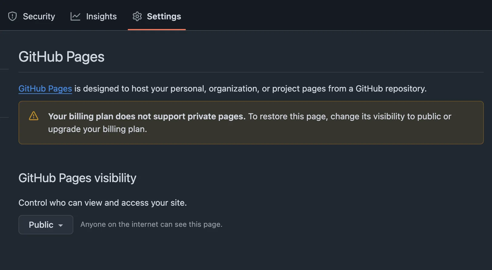 no GH Pages